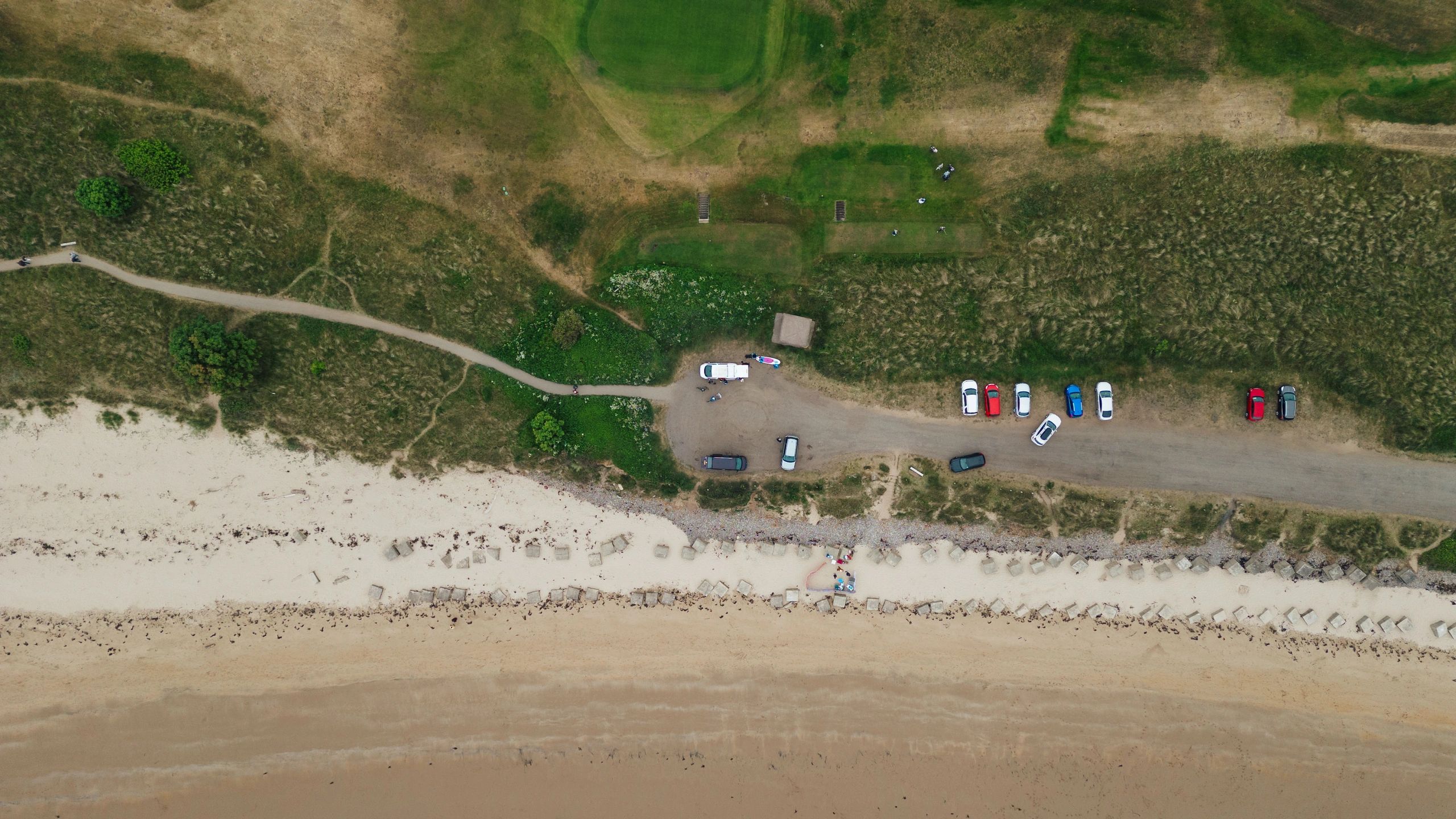 Coastline view representing maritime domain awareness