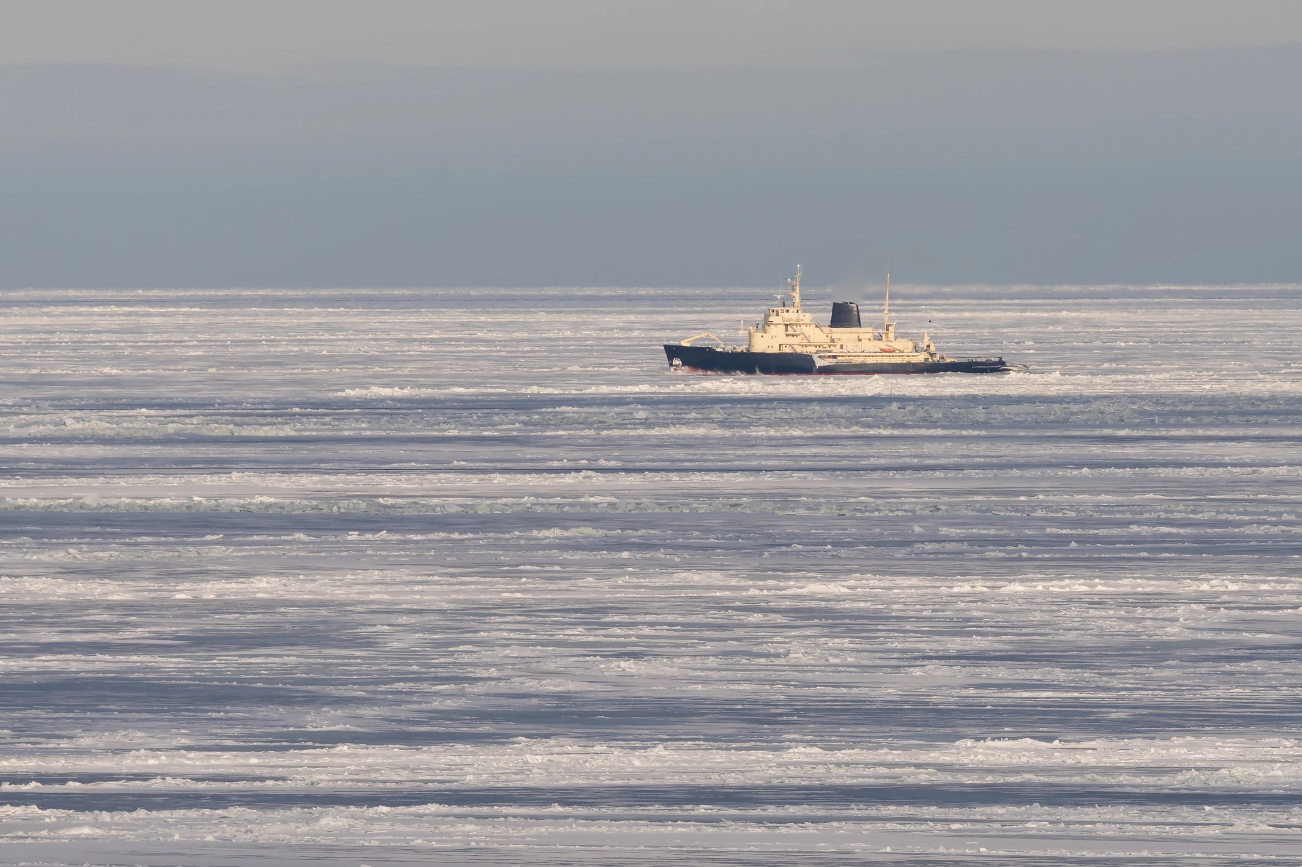 Maritime vessel at sea representing critical infrastructure and operational readiness